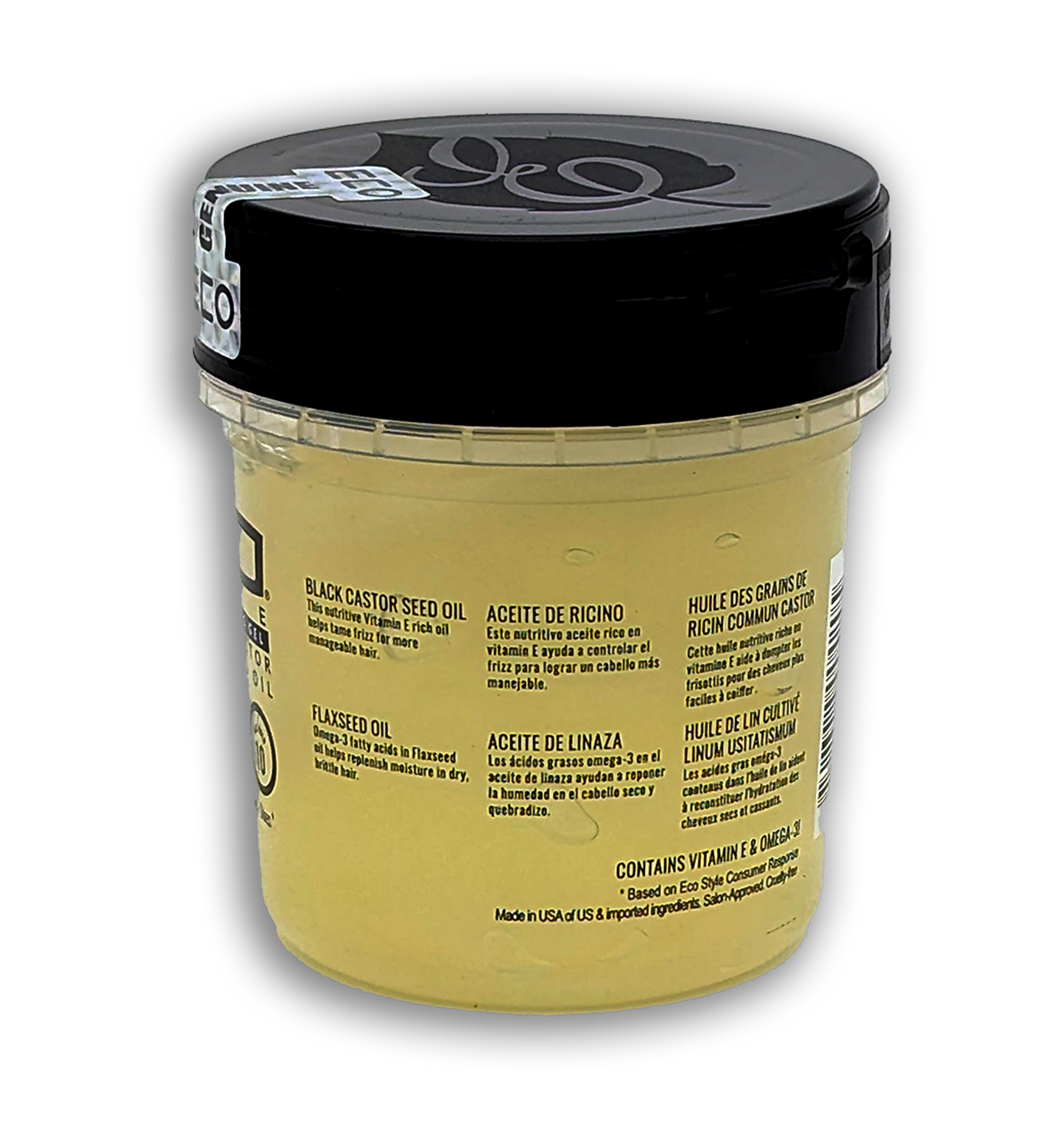 Eco Style Black Castor & Flaxseed Oil Styling Gel