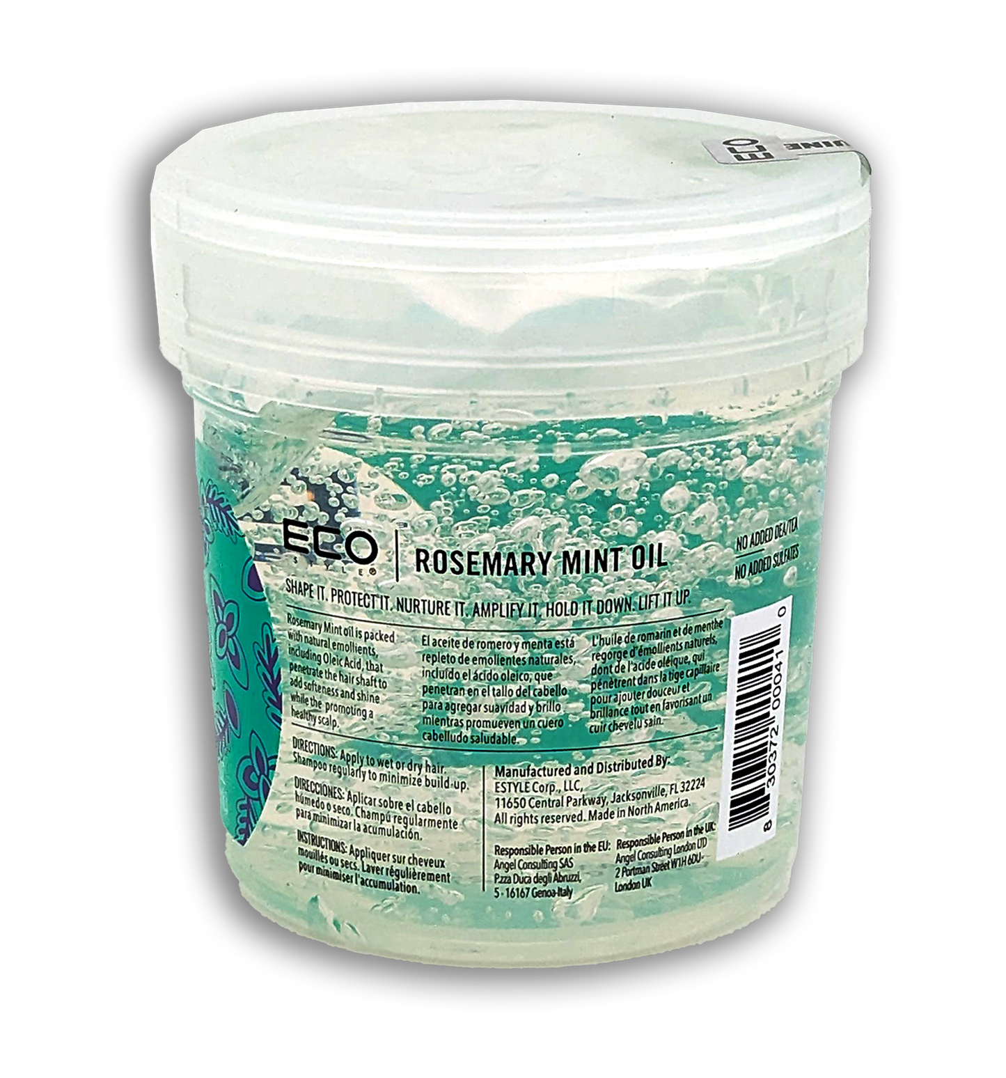 Eco Style Rosemary Mint Oil Styling Gel Max Hold