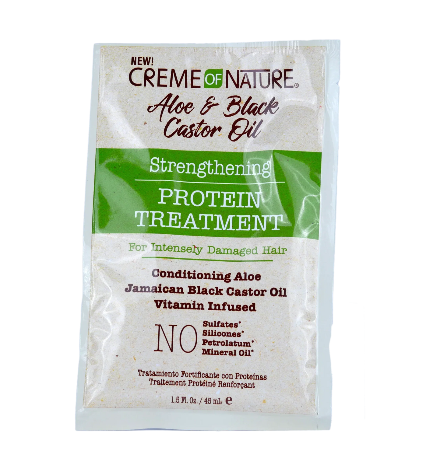Creme Of Nature Aloe & Black Castor Oil Strengthening Protein Treatment