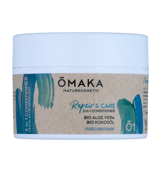 Omaka 2In1 Repair & Care Bio Aloe Vera & Bio Kokosöl Conditioner