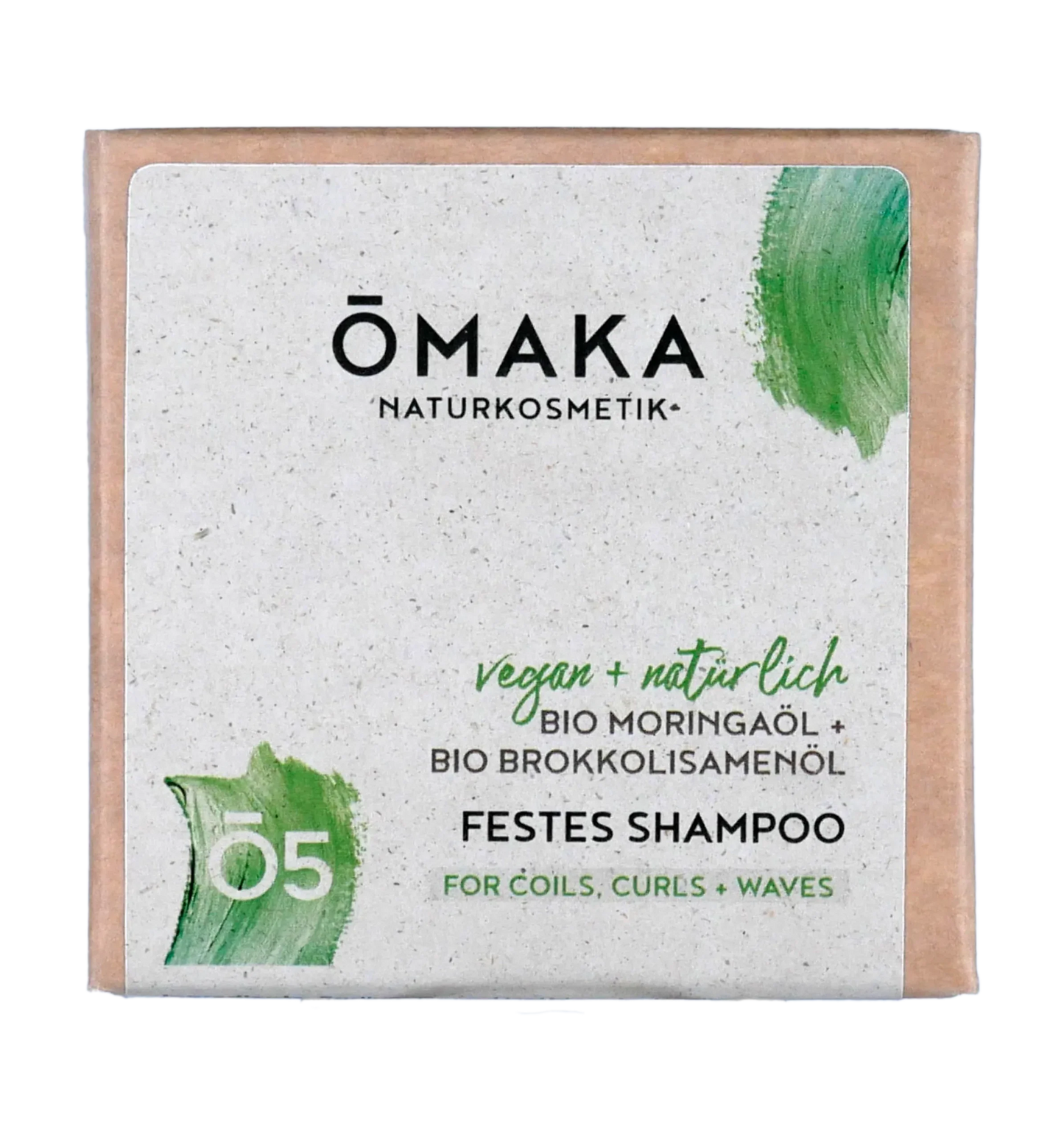 Omaka Festes Shampoo Mit Bio Moringaöl & Bio Brokkolisamenöl