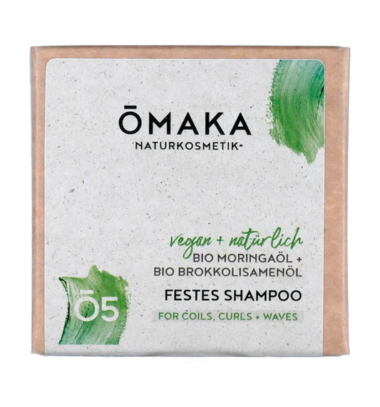 Omaka Festes Shampoo Mit Bio Moringaöl & Bio Brokkolisamenöl