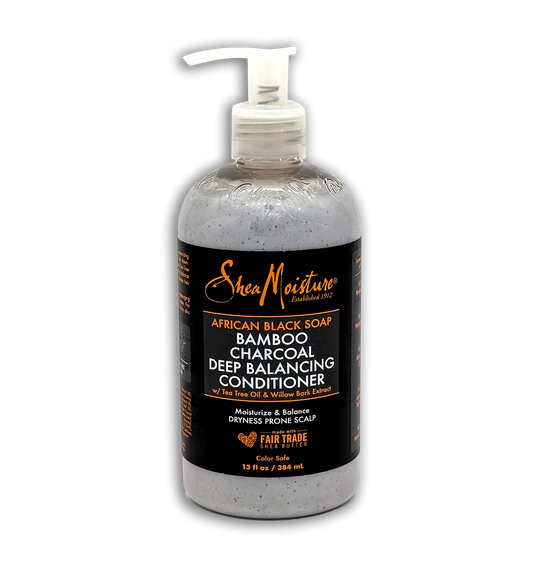 Shea Moisture African Black Soap Bamboo Charcoal Conditioner 384 ml/13oz