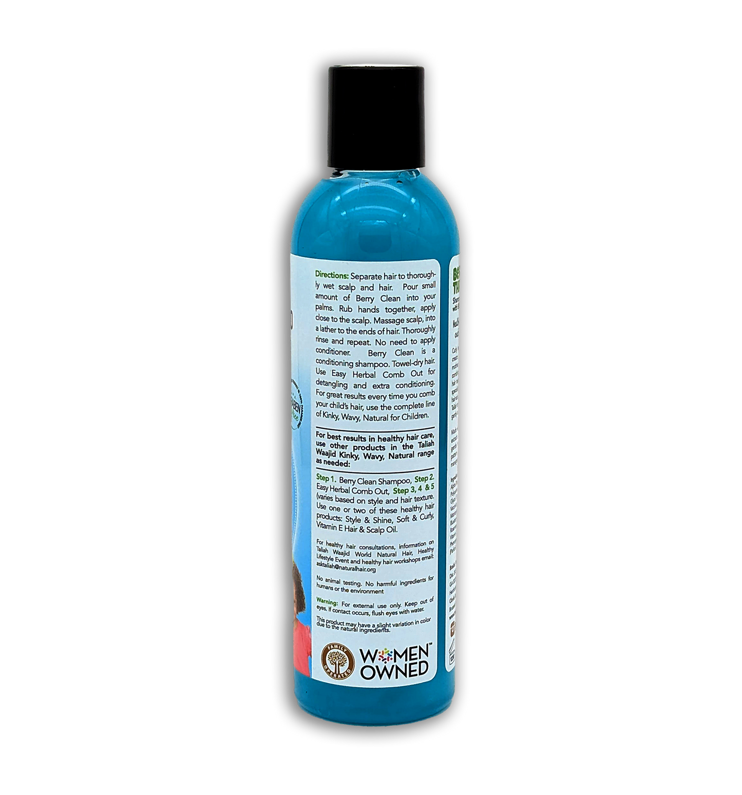 Taliah Waajid Children Kinky Wavy Natural Berry Clean 3 in 1 Shampoo